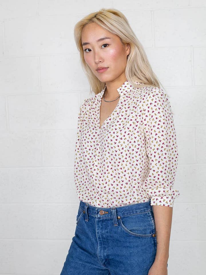 NLT - Wholesale Blouse - Women's - Rose Top1