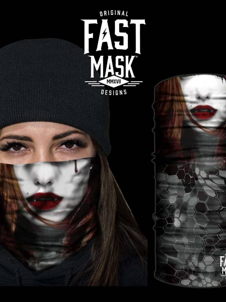 Scaldacollo da vampiro femminile, ora con bordi cuciti* per la vendita all'ingrosso da parte di Live Fast Gear