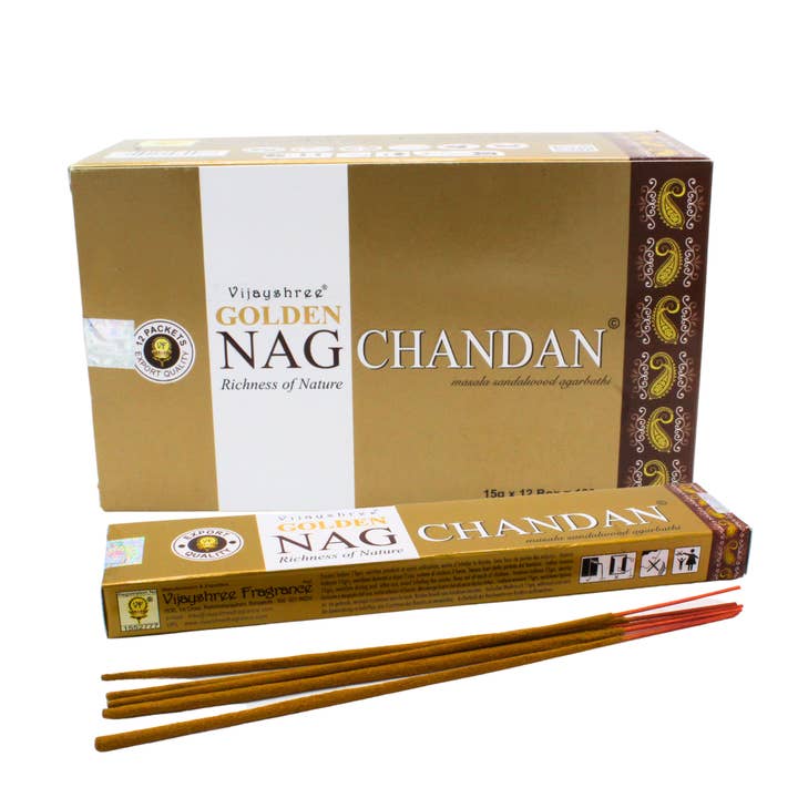 Incenso Golden Nag Chandan 15 grammi per la vendita all'ingrosso da parte di Green Tree