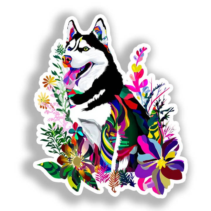 Siberian Husky Dog Decal Sticker # A019182 for wholesale by Yoonek Graphics