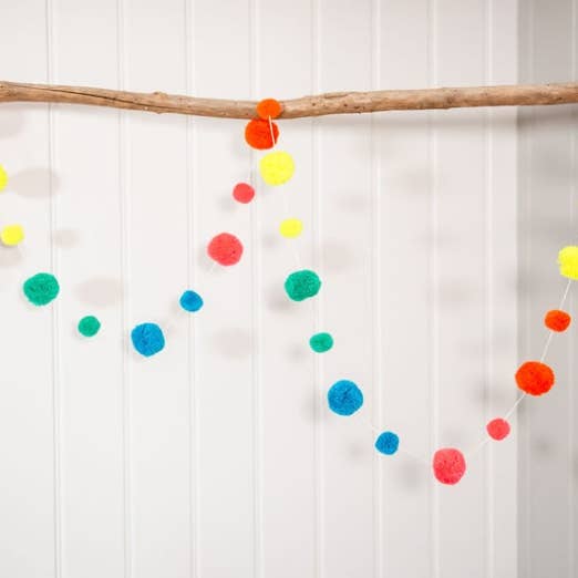 PomPom Galore – wholesale Bunting/garland – Bright Neon Pom Pom Garland