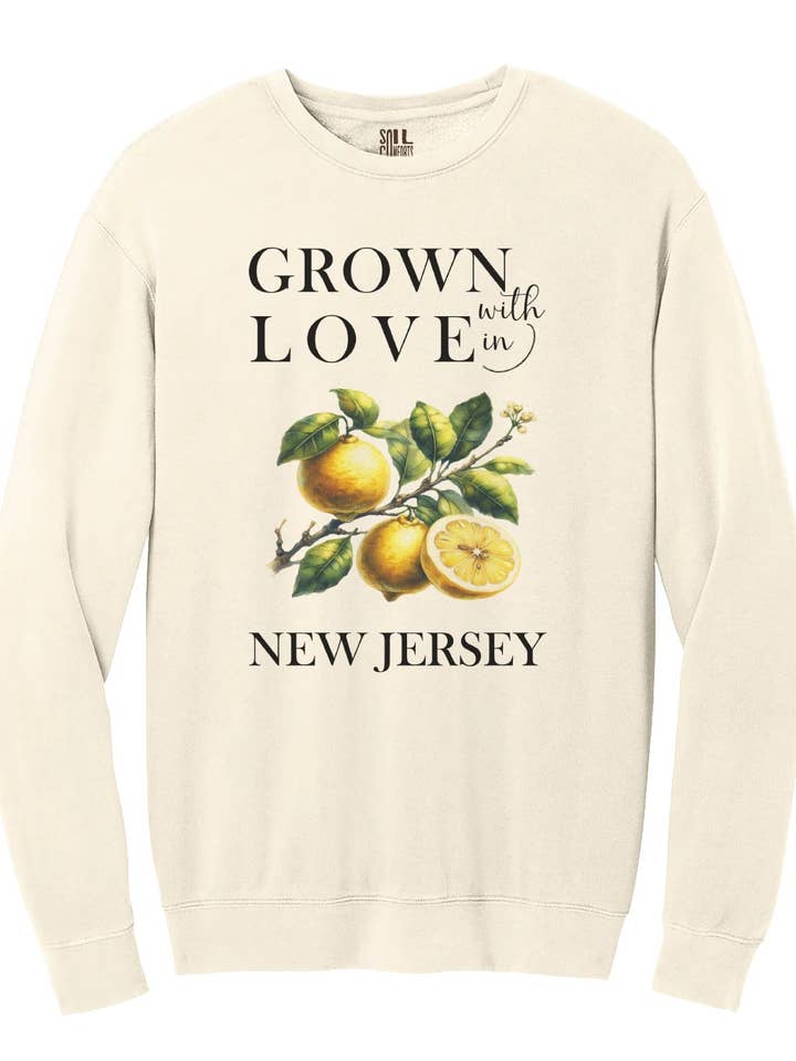 Sweatshirt Citron du New Jersey pour la vente par Soil Comforts