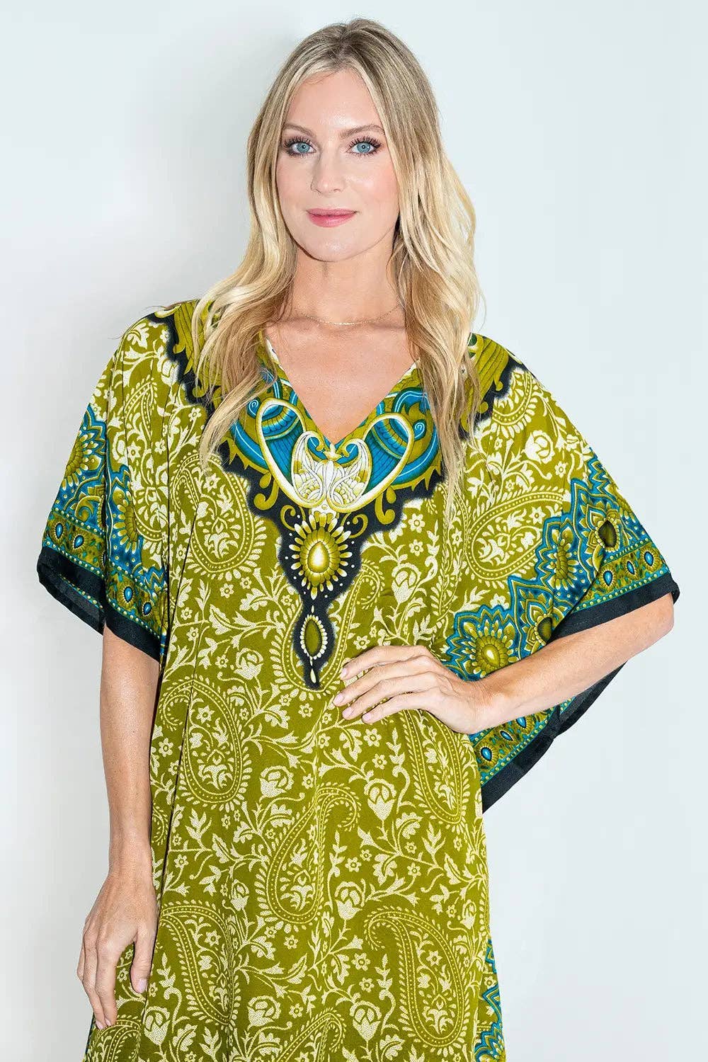 Miss Lavish London - Wholesale Kaftan - Women's - Women Long Kaftan Summer Caftan Dress, 4 Colors S-3XL, 10110