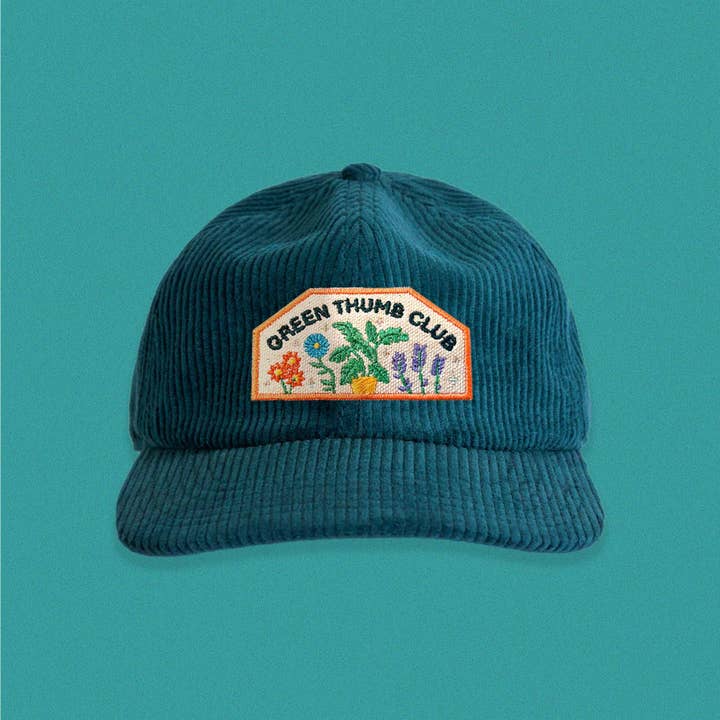 The Space Bureau - Wholesale Baseball Cap - Unisex - Green Thumb Club Corduroy Hat
