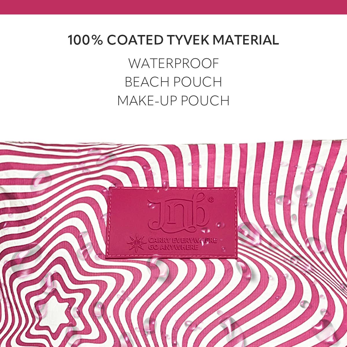JNBFASHION.COM - Wholesale Pouch - Women's - 100% Coated Tyvek Material Geometric Design Beach Pouch9