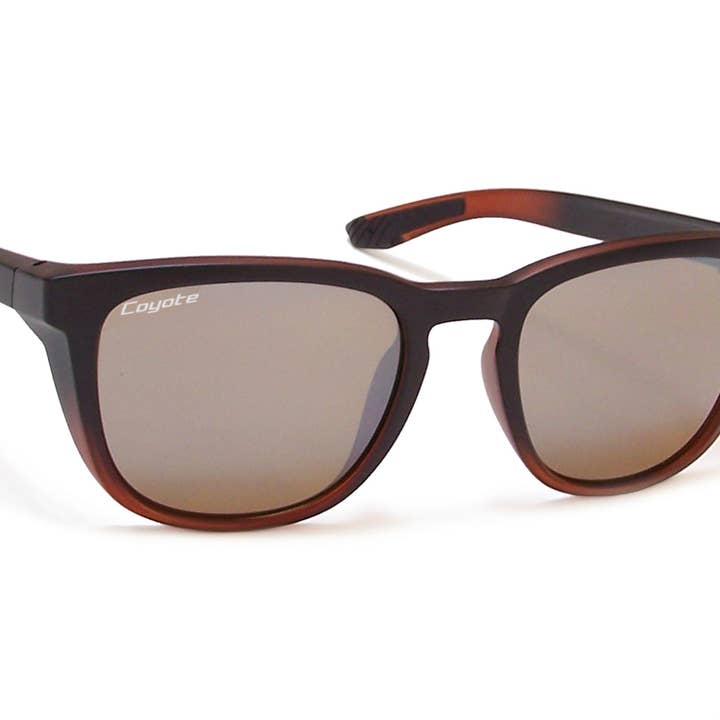 Lunettes de soleil polarisées unisexes Offshore avec verres marron pour la vente par Coyote Eyewear