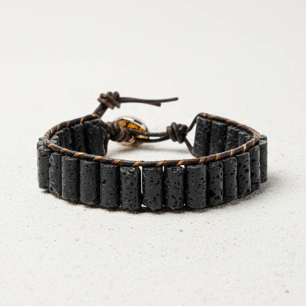 Cape Diablo – wholesale Jewellery – Men's – Men's Lava Stone Bracelet