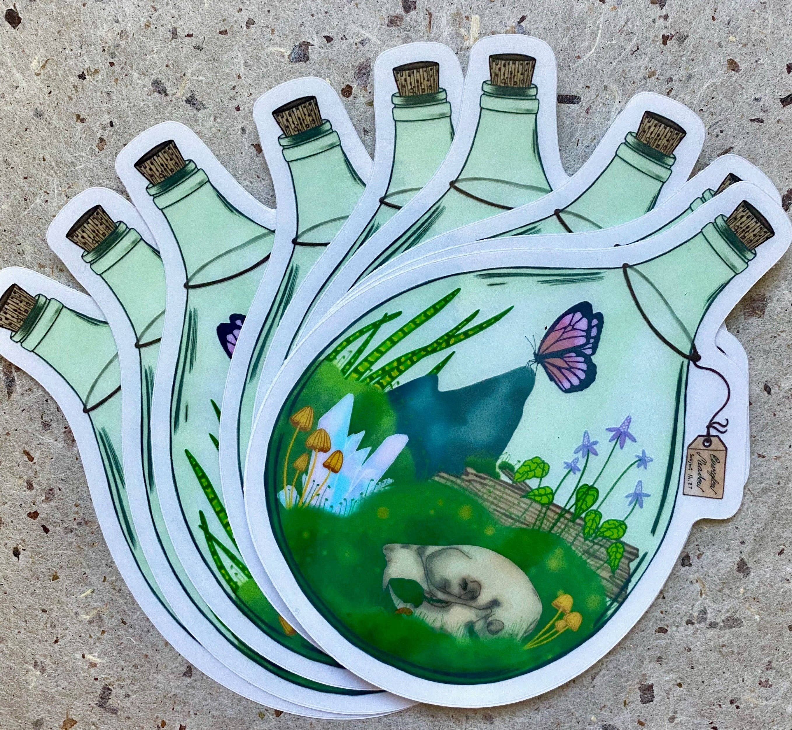 Golden Grove Paper - Wholesale Sticker - Terrarium Semi-Transparent Sticker2