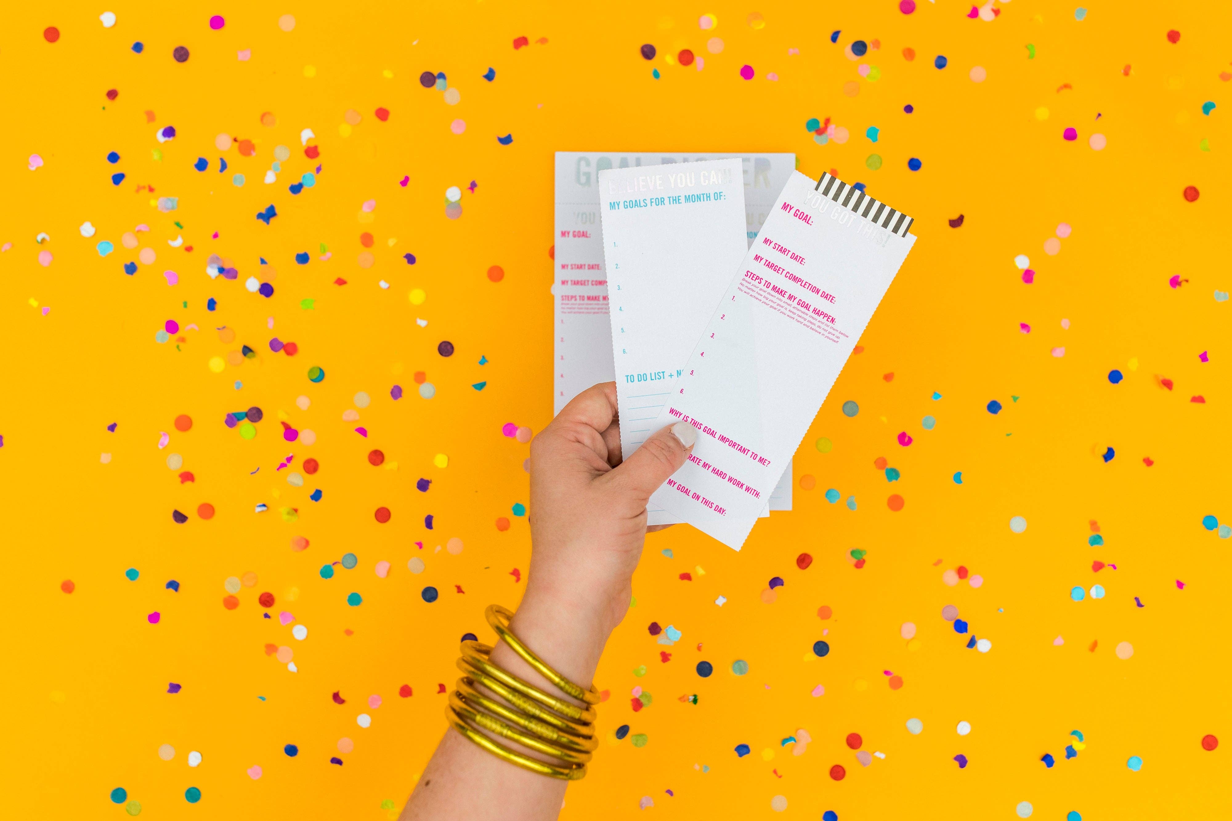 Taylor Elliott Designs – wholesale Notepad – *ON SALE* Goal Setting Notepad - Goal Digger - 20 Sheets2