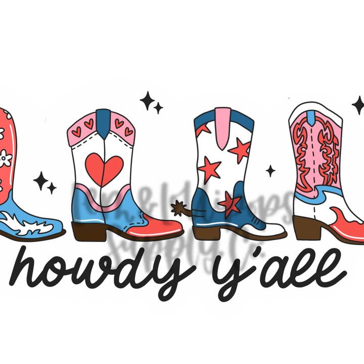 Howdy Y’all Sticker for wholesale by Lem&Lollipops Supply Co. LLC