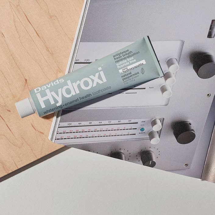 Davids Natural Toothpaste - Wholesale Toothpaste - Davids Hydroxi™ whitening+enamel health nano hydroxyapatite premium toothpaste / peppermint2