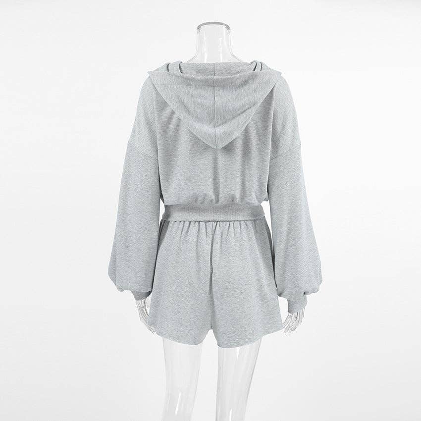 Marayn - Vendita all'ingrosso Completo loungewear - Donna - Completo da salotto autunnale da donna europeo con cappuccio sportivo chic6