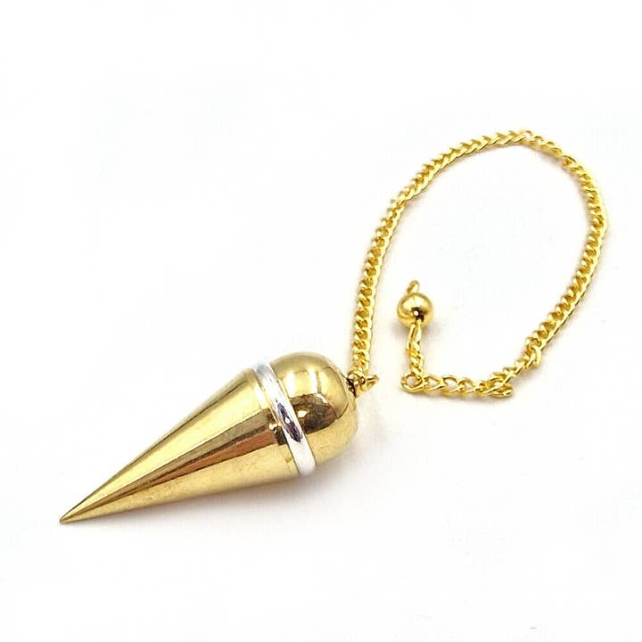 Shamans Crystal - Wholesale Meditation Supplies - Brass Pendulums, Brass Dowsing Pendulums with Gift Pouch