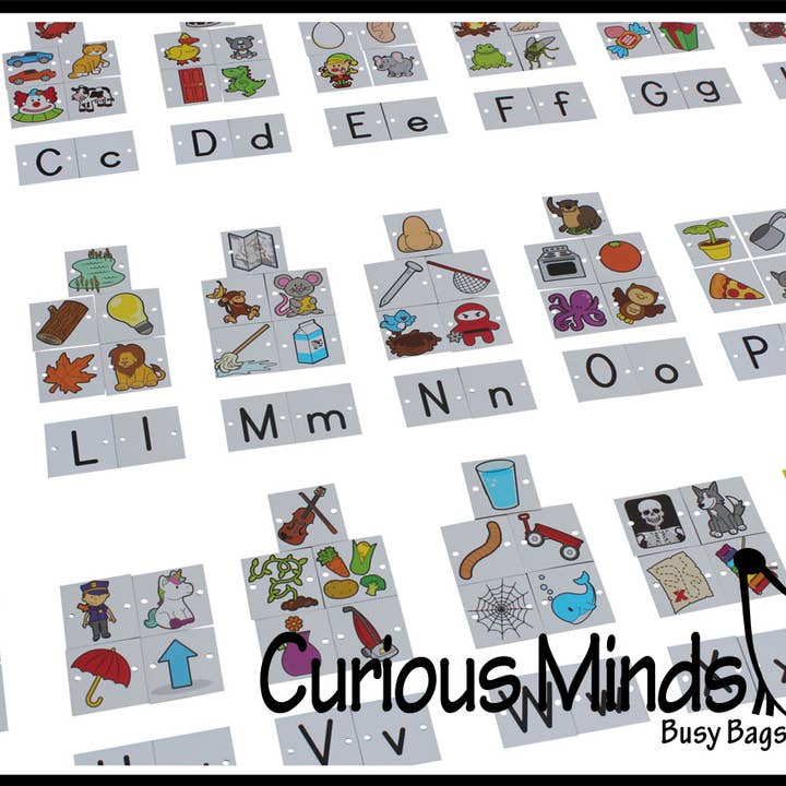 Alphabet Object Tiles - Sorting for Pocket Charts - Language for wholesale by Curious Minds Toys