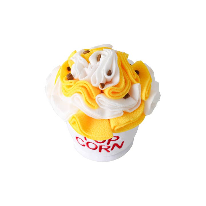 LUFTPETS - Wholesale Pet Plush Toy - Dog - Crinkly Popcorn Snuffle Toy – Treat Puzzle for Dogs & Cats8