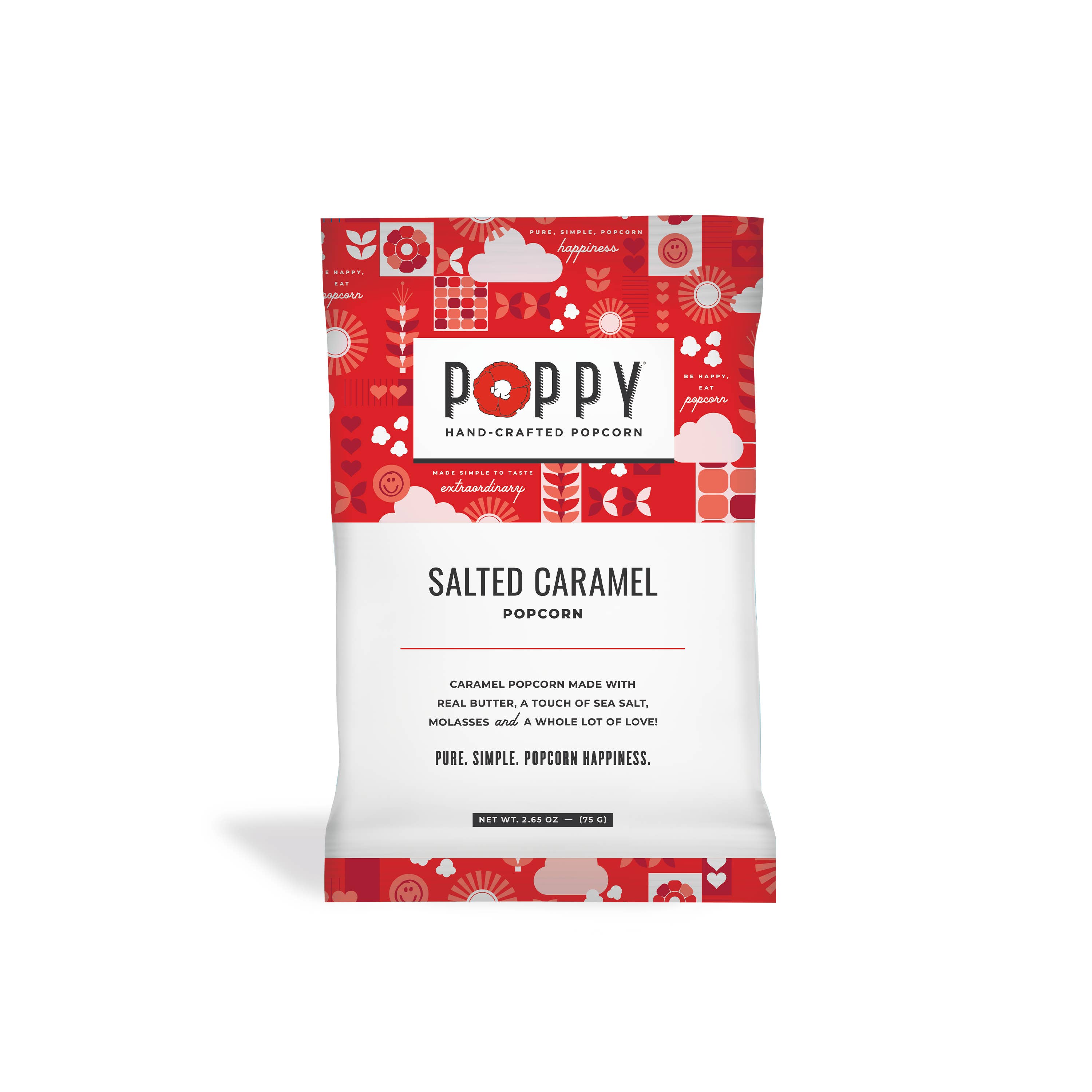 Poppy Hand-Crafted Popcorn - Wholesale Popcorn - Salted Caramel Snack Bag