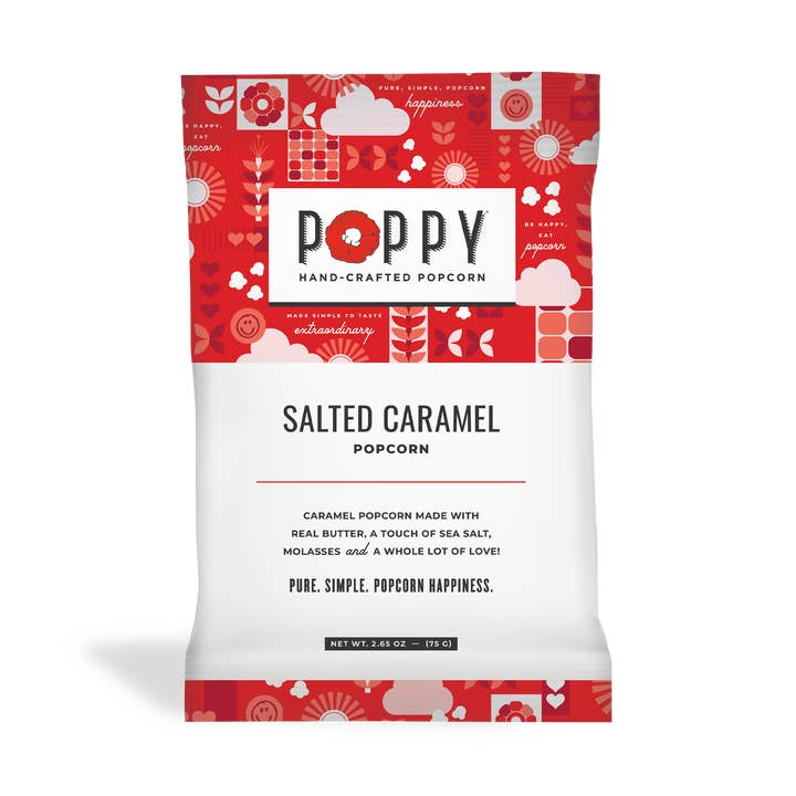 Poppy Hand-Crafted Popcorn - Wholesale Popcorn - Salted Caramel Snack Bag4