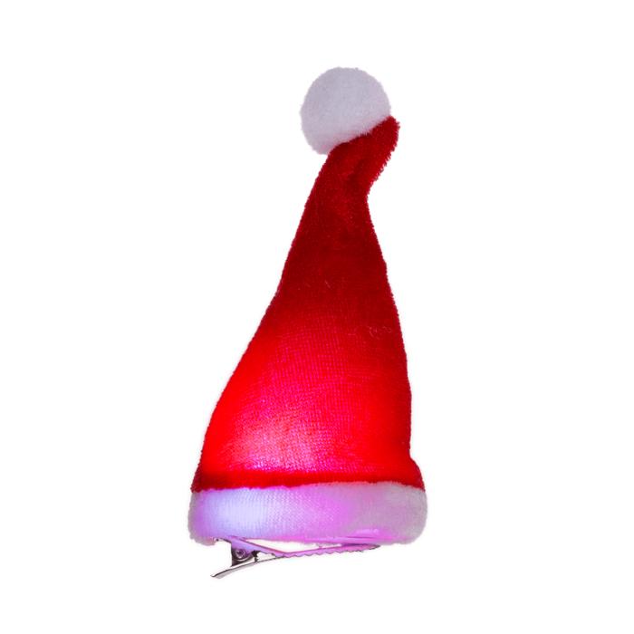 Out of the blue KG - Wholesale Hair Clip - Women's - Plush hair clip, Christmas Hat with LED,2