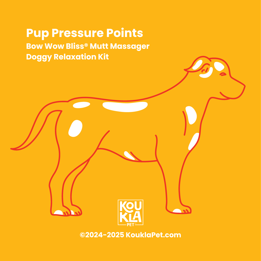 Koukla Pet™ - Wholesale Pet Supplement - Dog - Bow Wow Bliss® Mutt Massager Doggy Relaxation Kit 2