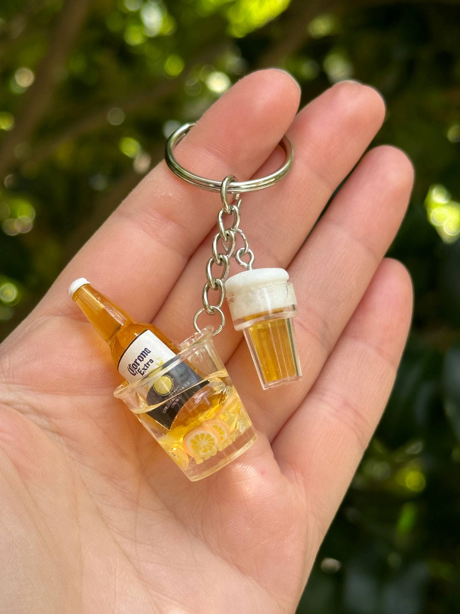 Arcfo Jewelry - Wholesale Keychain - Unisex - Mini Beer Bucket Keychain with Beer cup Charms – Fun gift1