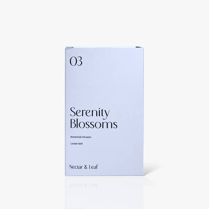 03 Serenity Blossoms - Herbal Tea with Chamomile & Lavender for wholesale by Nectar & Leaf