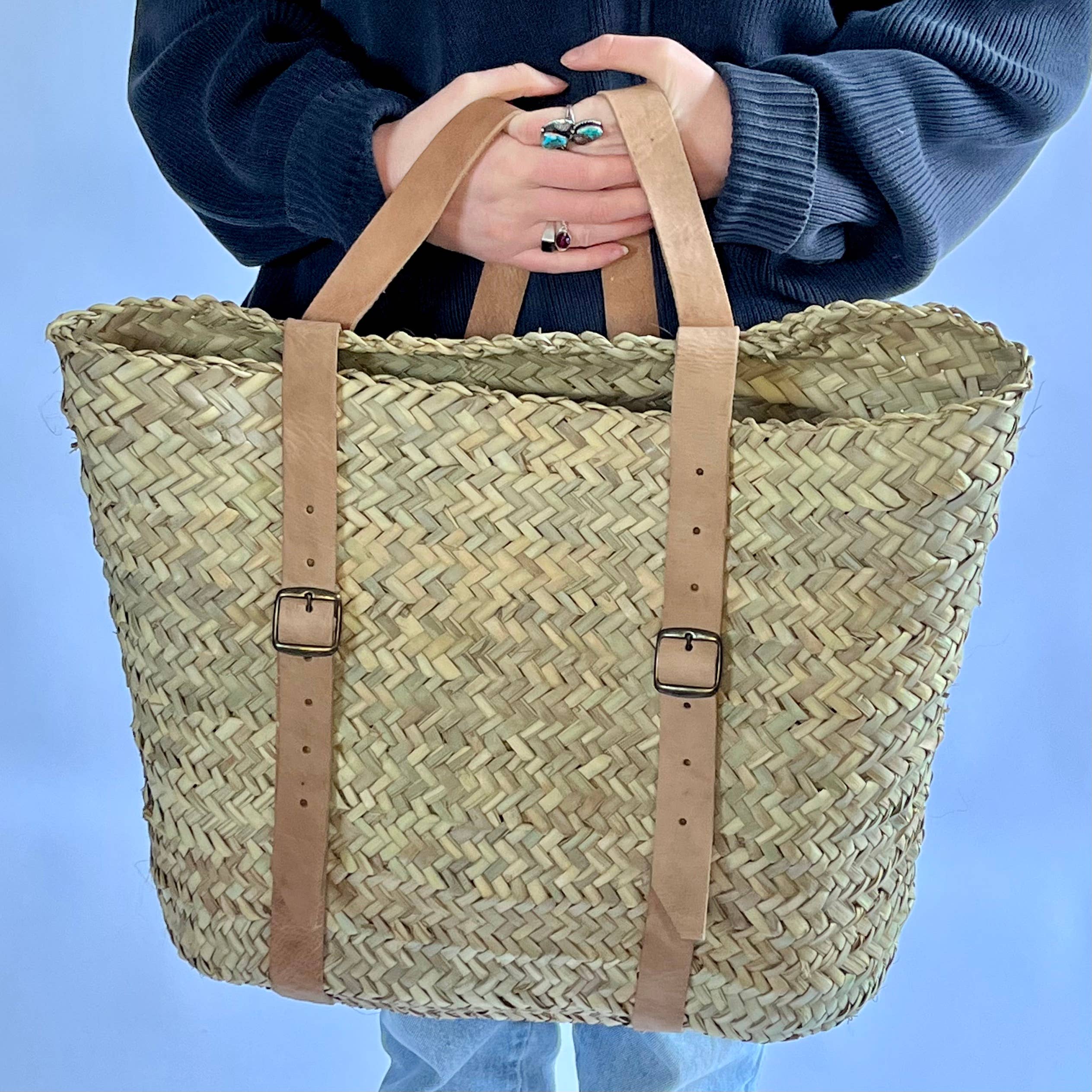 Medina - Wholesale Backpack - Women's - Palm Leaf Backpack Basket8