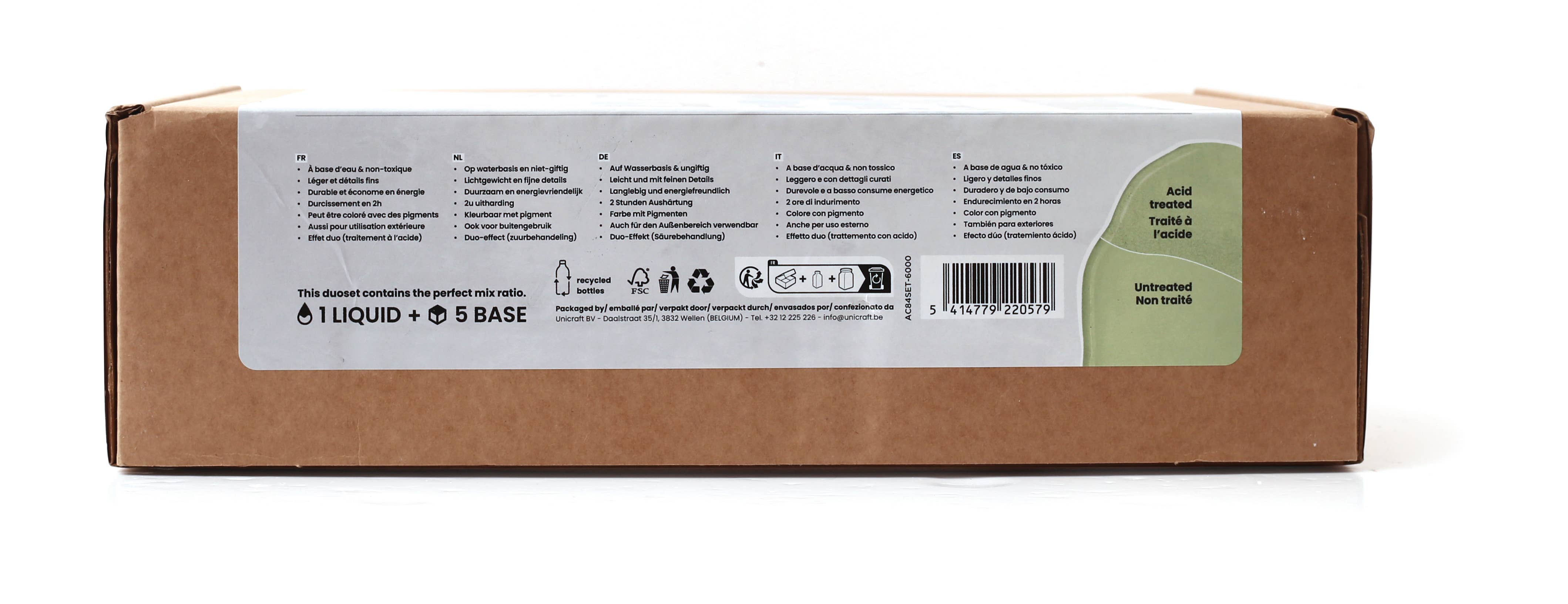 Graine Créative - Vendita all'ingrosso Kit per lavoretti fai da te - Jesmonite AC84 liquido 1L e base 5 kg6