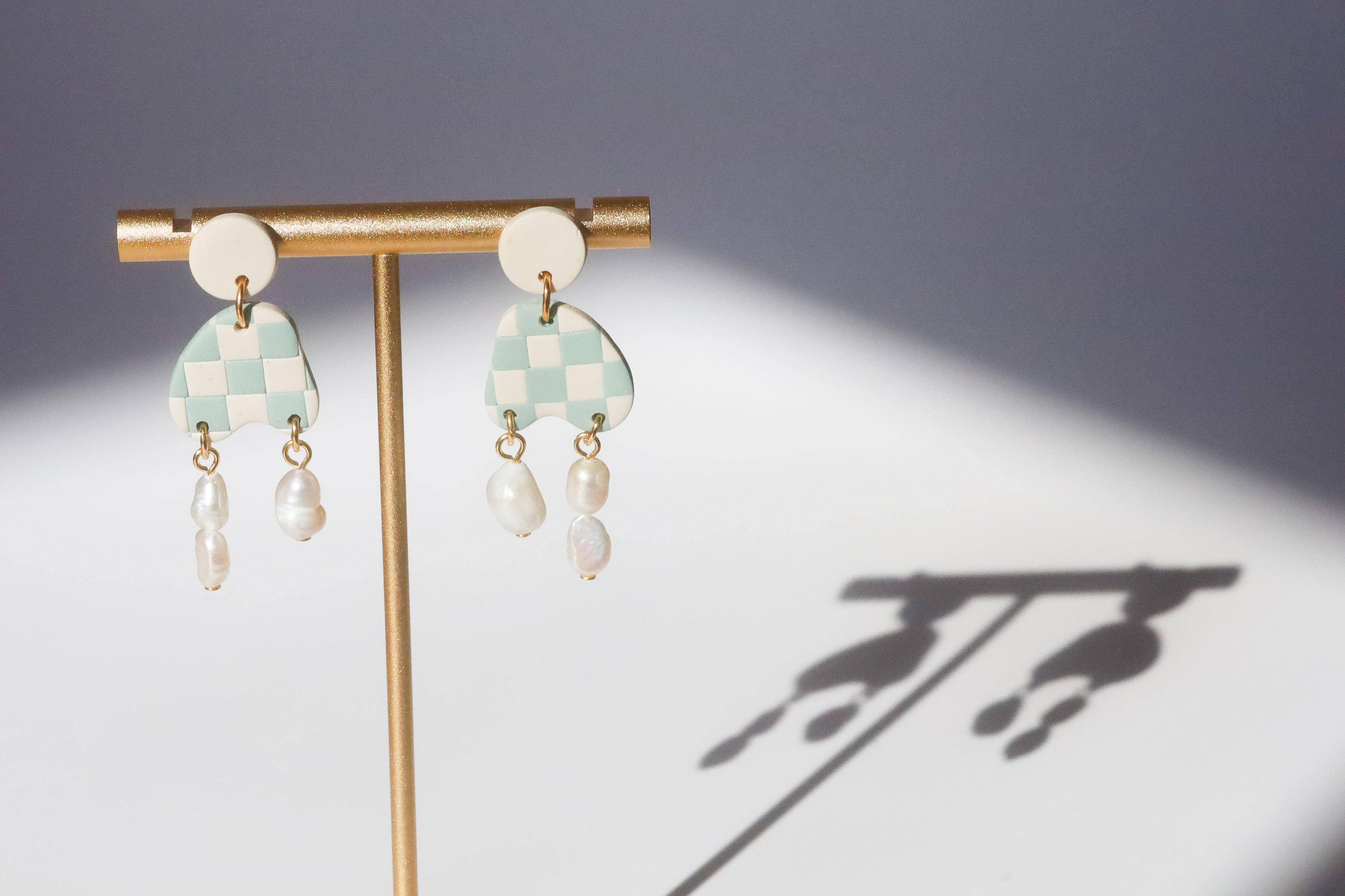 Rainbow's Clay - Wholesale Dangle Earrings - Pearl Drops9