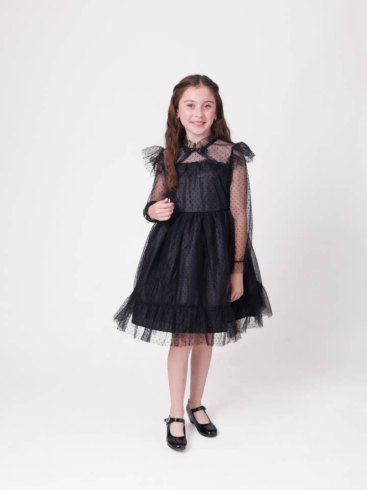 Dress-Black Tulle for wholesale by Fralen Clothing Co