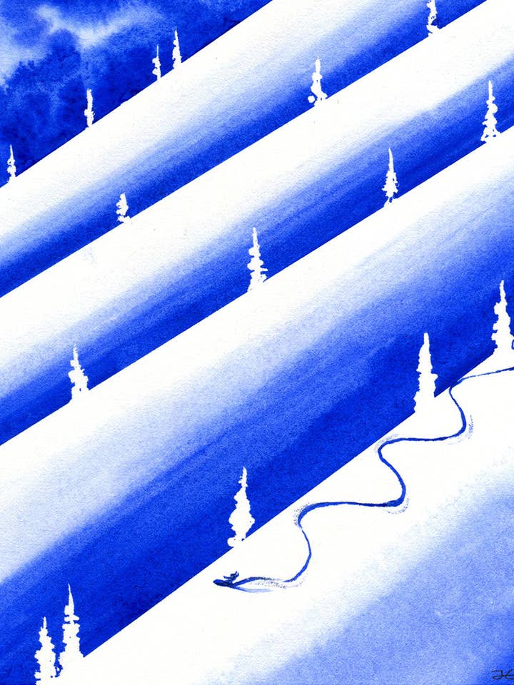 Thinking About Snow - Print/ Framed Print for wholesale by Jonas Claesson