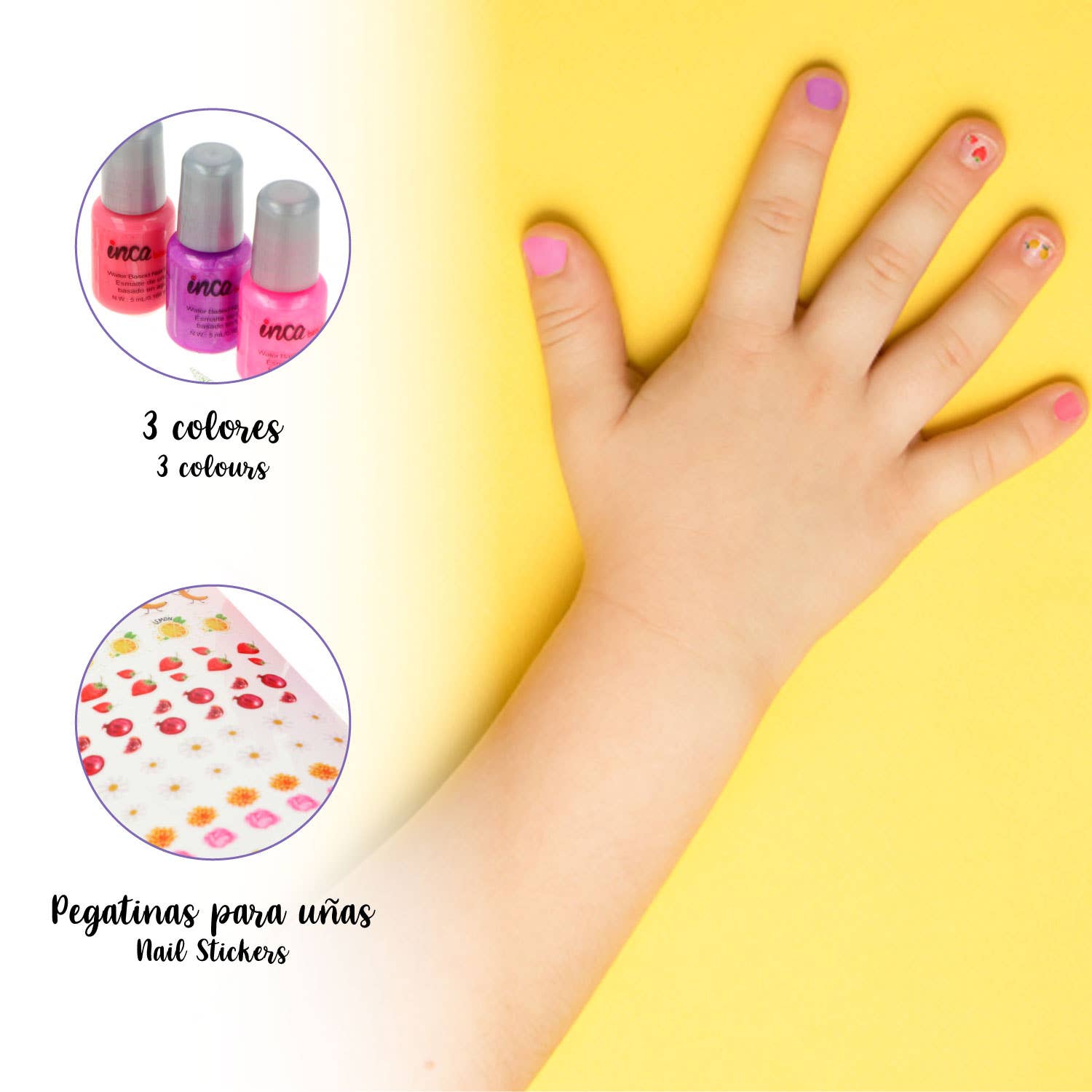 IKILIFE S.L - Venta al por mayor Esmaltes de uñas - Niños - Set de manicura infantil - Pintauñas al agua2