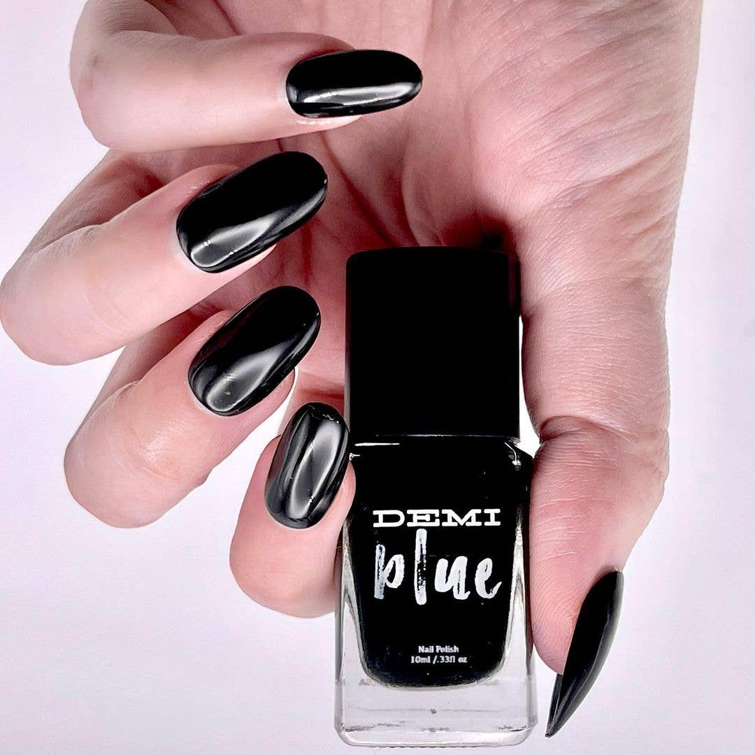 DEMIblue Clean and Vegan Nail Polish - Wholesale Nail Polish - Black Nail Magic – Black Vegan Nail Polish2