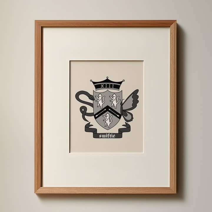 Swiftie Coat Of Arms Art Print for wholesale by Just Follow Your Art