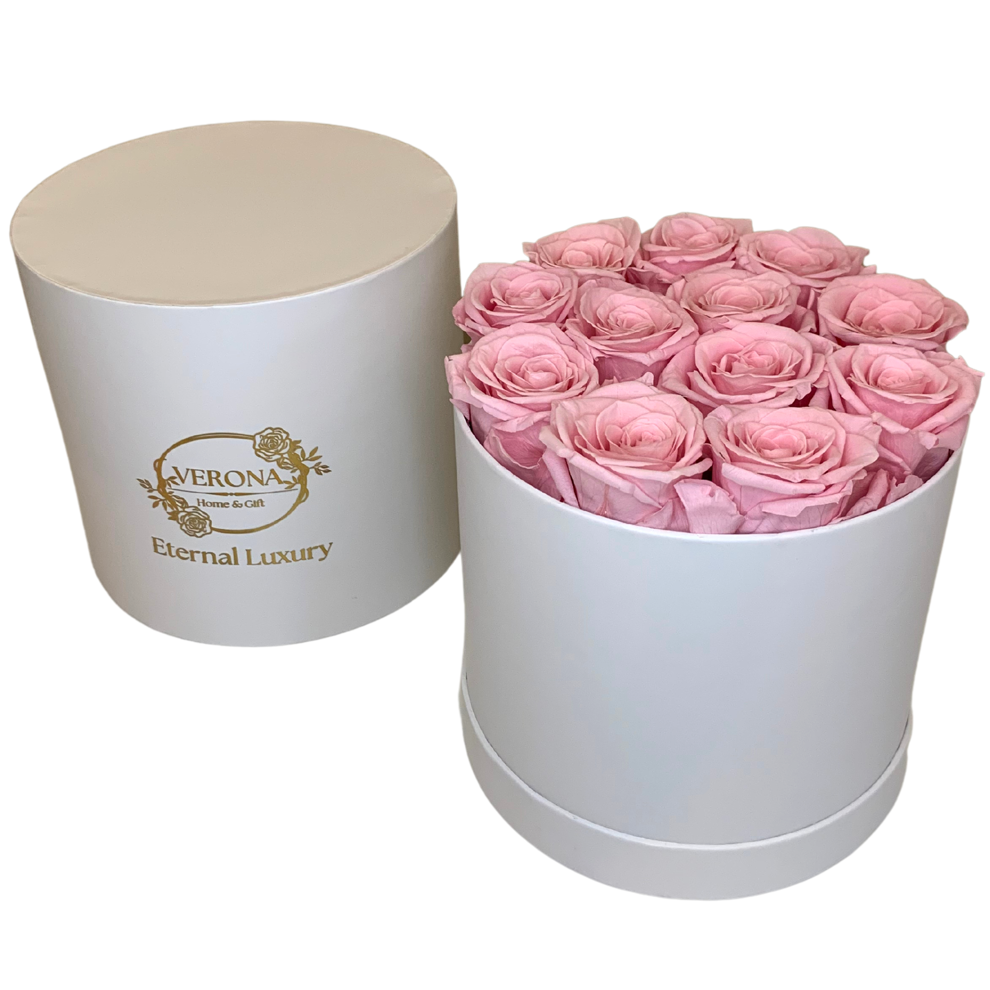 verona home and gift - Wholesale Dried/Pressed Flowers - 12 Real Preserved Roses that Last Forever In Round Box14
