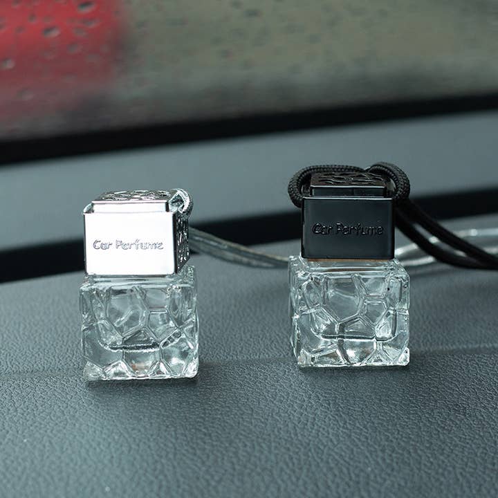 Candles Meta – wholesale Car Freshener - Unisex – 10ml Water Cube Design Car Perfume Pendant Empty Bottle7