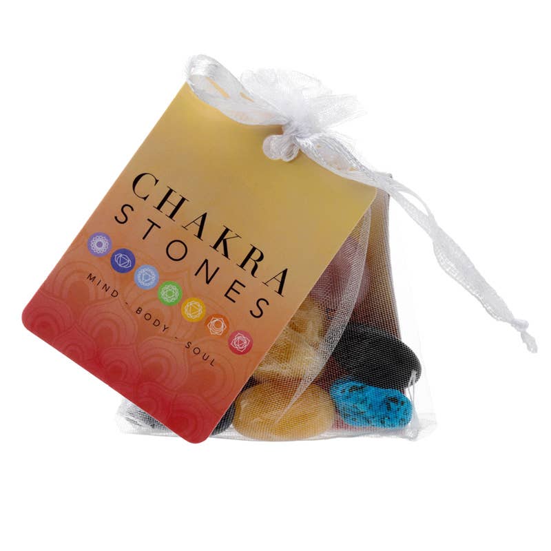Puckator Ltd - Wholesale Spiritual Stone/Crystal - Mini Set of 7 Chakra Stones1