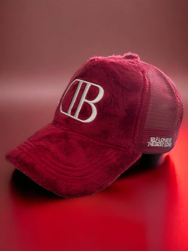 Trucker aus rotem Samt für den Großhandel von Debonair Men