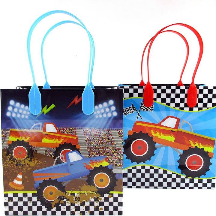 Sacchetti per bomboniere Monster Truck, confezione da 12 (copia) per la vendita all'ingrosso da parte di Tiny Mills