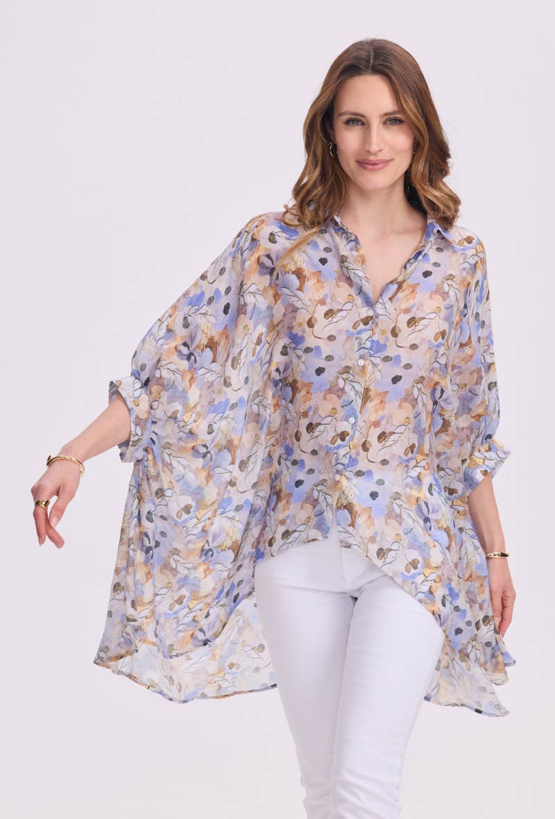 KY CREATION PARIS - Wholesale Button Down Shirt - Women's - Long patterned shirt6