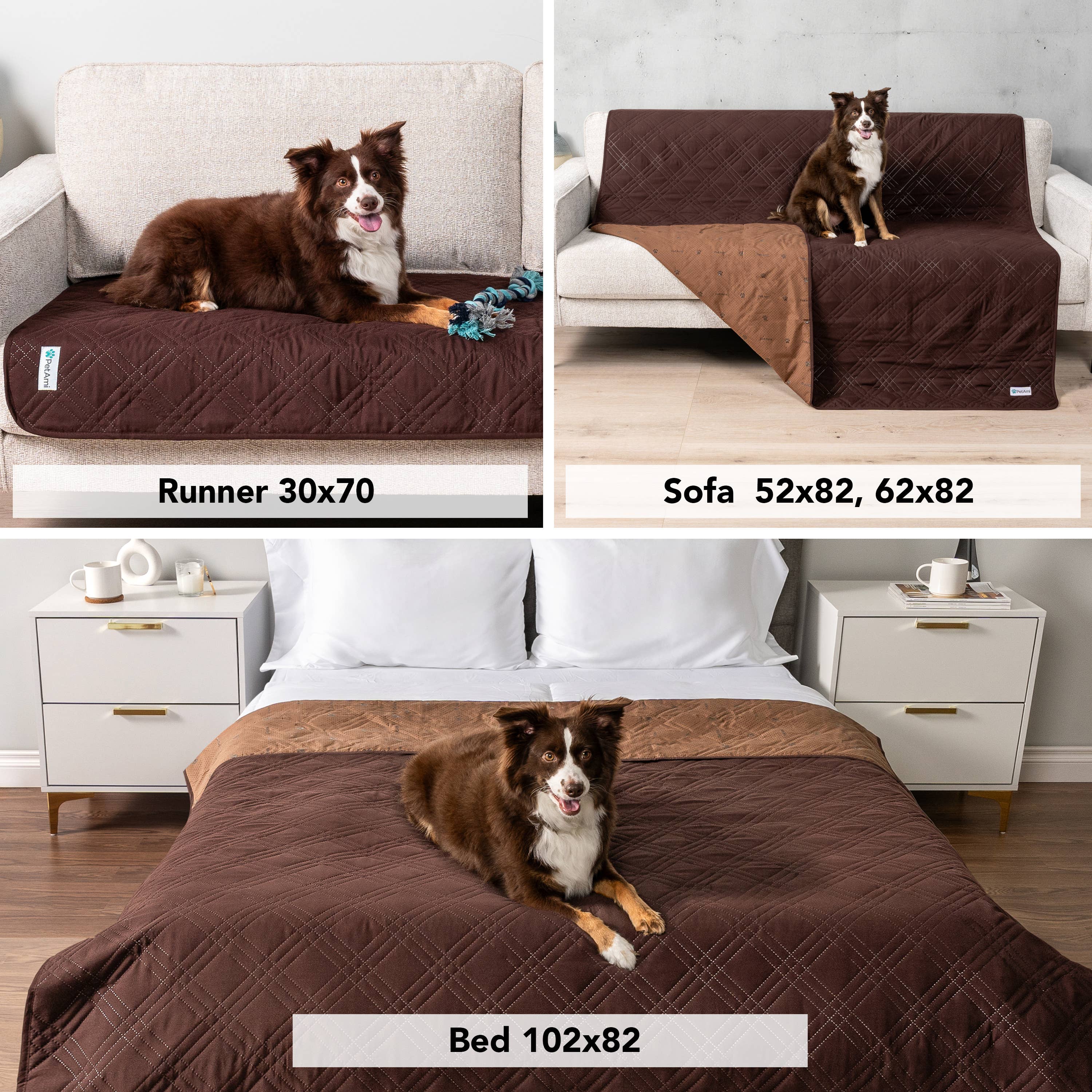 PetAmi - Vente Couverture – chat et chien - Housse de canapé imperméable pour animaux de compagnie16