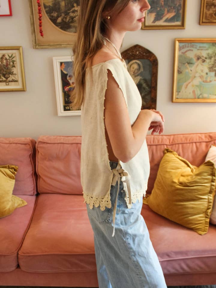 Soleil et Amis - Wholesale Blouse - Women's - the Florence top - Handmade Upcycled Tank top20