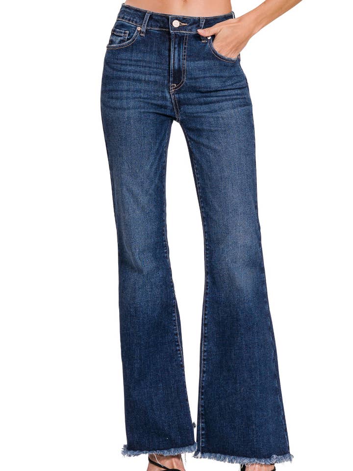 High Rise Bell Bottom Jeans for wholesale by Vanilla Monkey