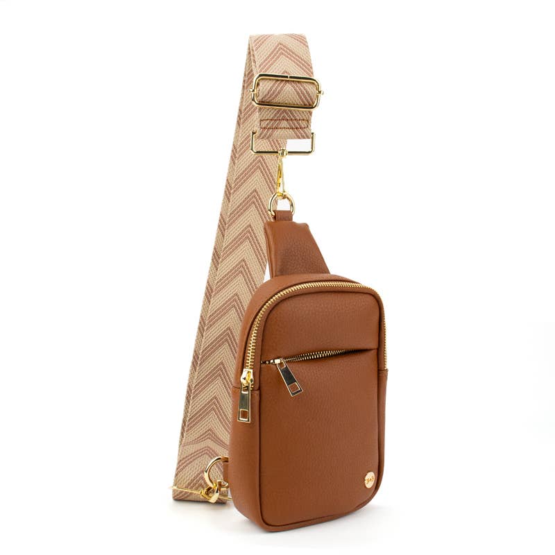 Babs + Birdie - Wholesale Crossbody Bag - Women's - The Harlow |  Sling Bag with Chevron Strap | 3 Colors 1
