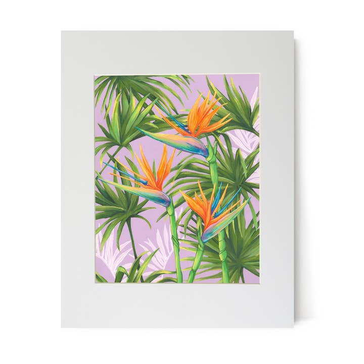 Bird Of Paradise Retro Print for wholesale by Lauren Roth Art