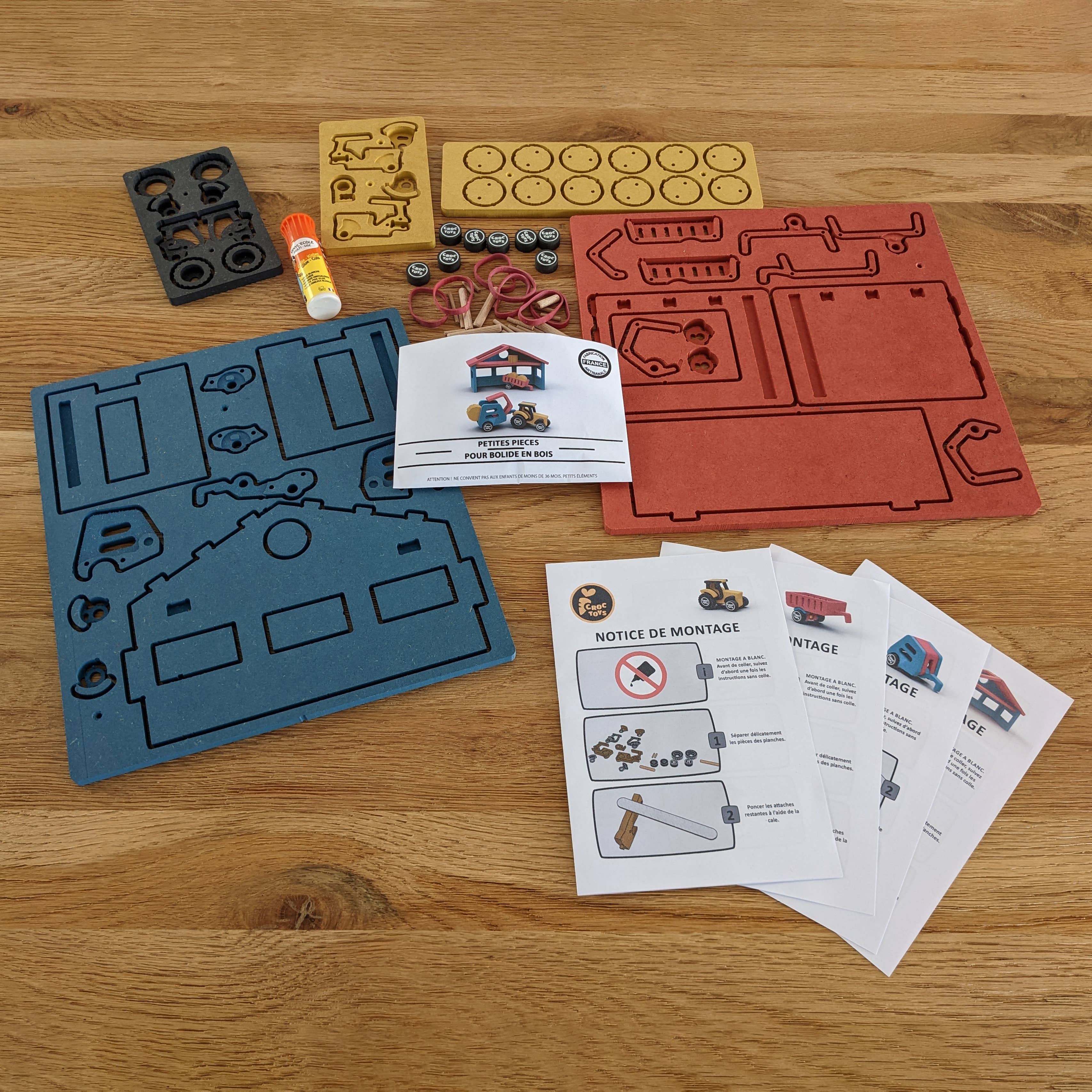 Croctoys - Wholesale Toy Set - Kids - Universe in a kit: NATHAN, the peasant tractor and his farm2