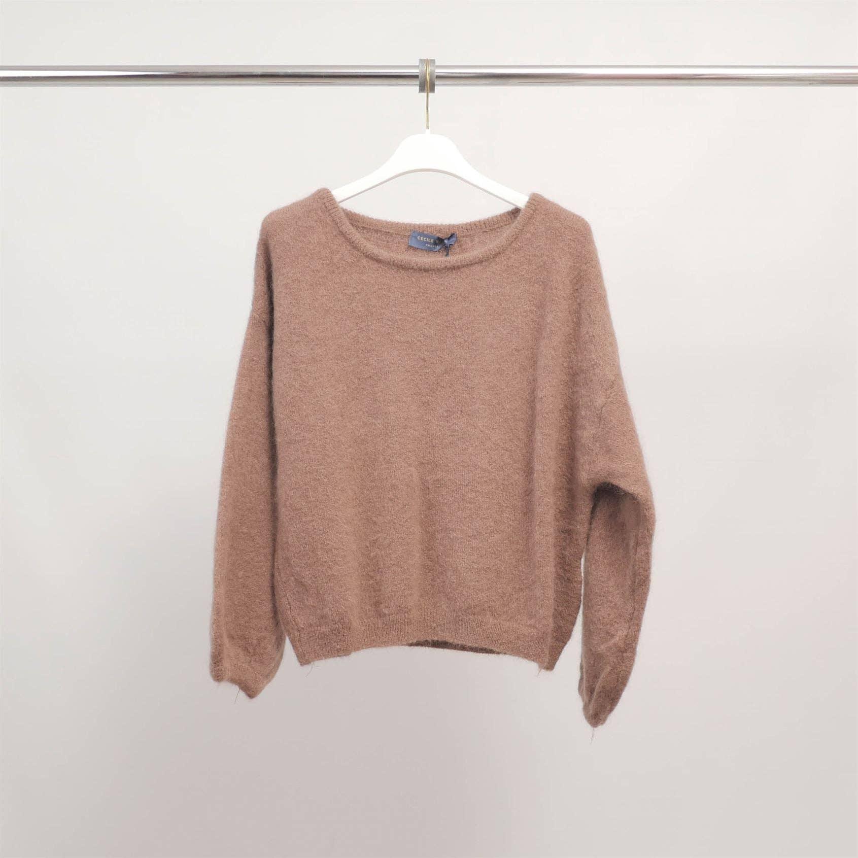 Cecile Wang - Wholesale Knit Sweater - Women's - Soft sweater in kid mohair and alpaca PJ222204