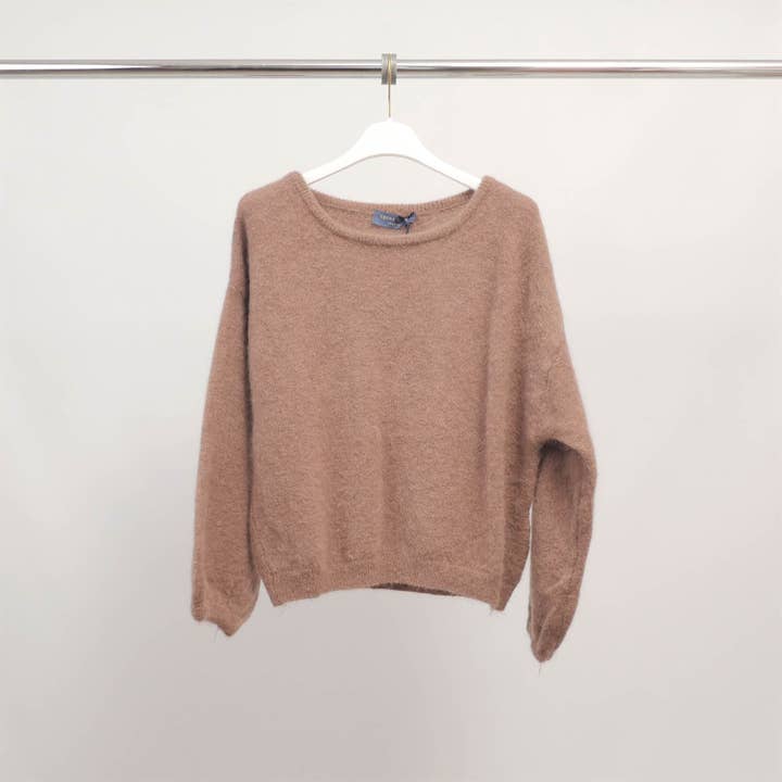 Cecile Wang - Wholesale Knit Sweater - Women's - Soft sweater in kid mohair and alpaca PJ222204