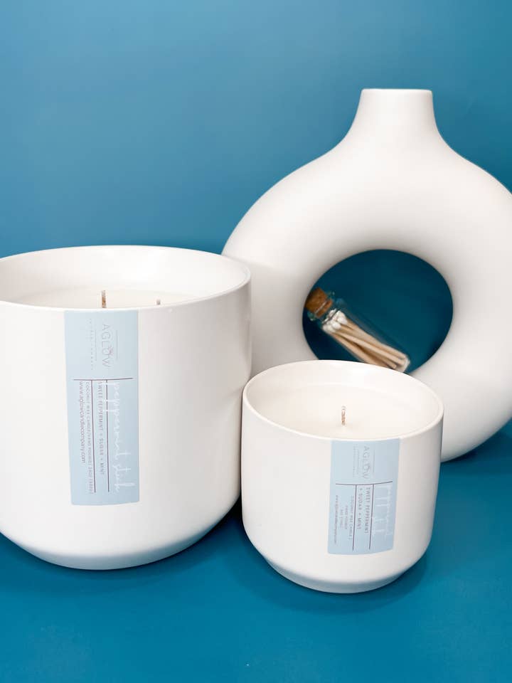 MERMAID - Sugared Agave + Papaya + Caramel for wholesale by Aglow Candle Company