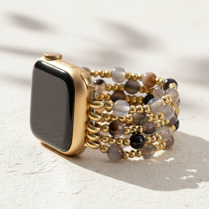 Agate Elegance Stretch Apple Watch Strap for wholesale by Cape Diablo