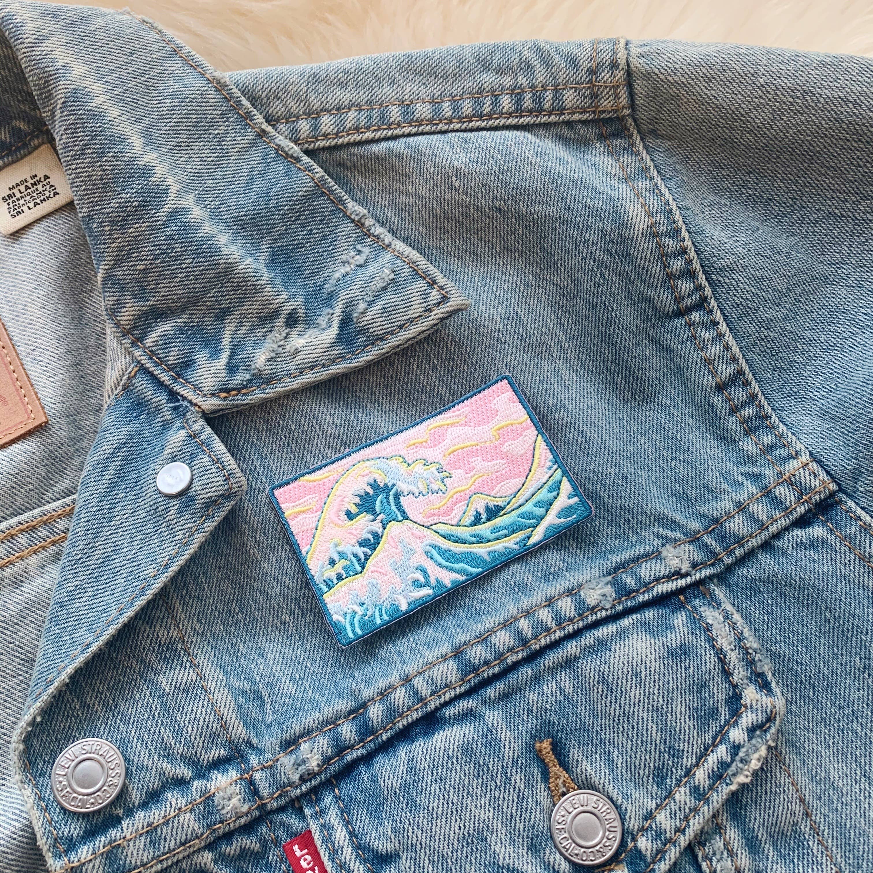 Wildflower + Co. - Wholesale Patch - Patch - Waves Collection - Great Wave & Pink Skies1